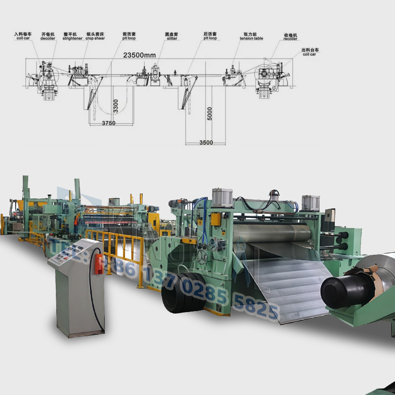 हाई स्पीड स्टील कॉइल स्लिटिंग मशीन